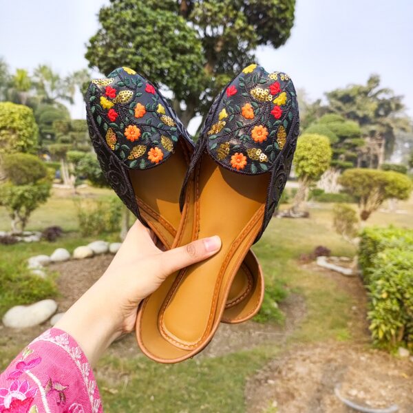 Black Embroided Loffer